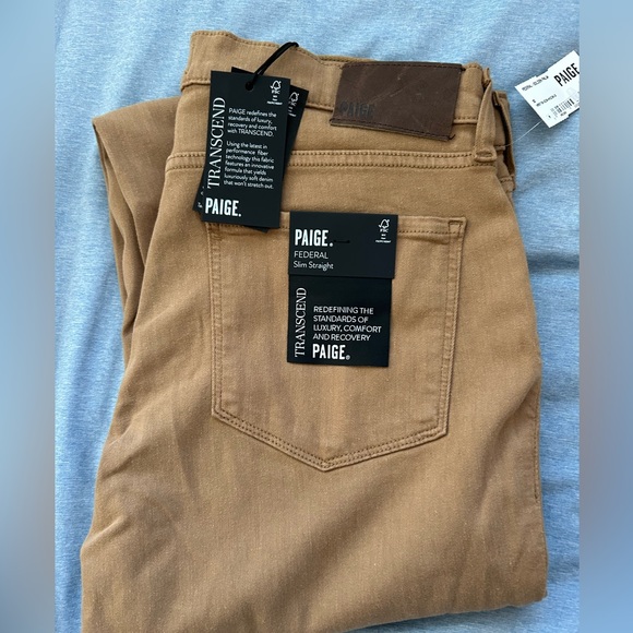 PAIGE Other - Paige Federal Slim Straight Jeans Goldenpalm